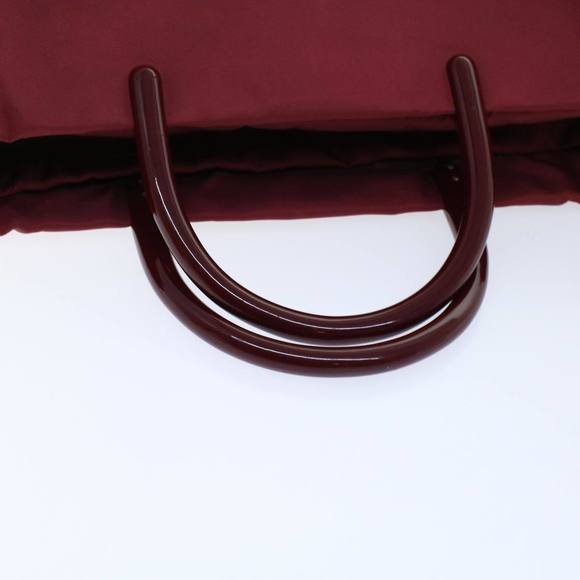 PRADA Hand Bag Nylon Red Auth ti1240 - Picture 9 of 16